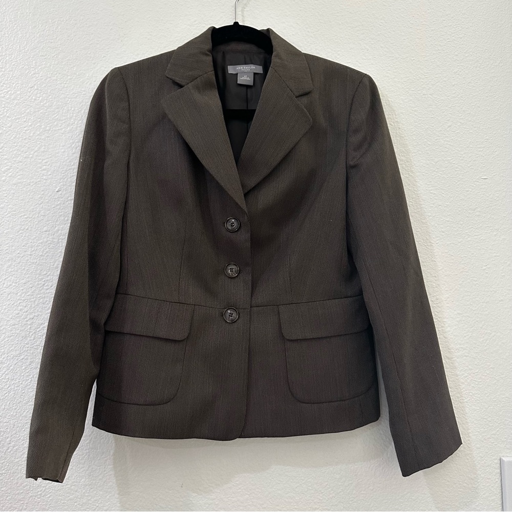 Ann Taylor Wool Blend Blazer Size 6P